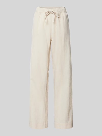 Neo Noir Straight Fit Leinenhose mit Eingrifftaschen Modell 'Sonar' Mittelbraun 2