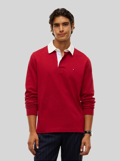 Tommy Hilfiger Relaxed Fit Poloshirt aus reiner Baumwolle Rot 4