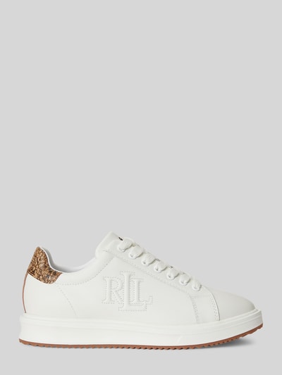Lauren Ralph Lauren Sneaker aus echtem Rindsleder Modell 'AINSLEY' Weiss 2