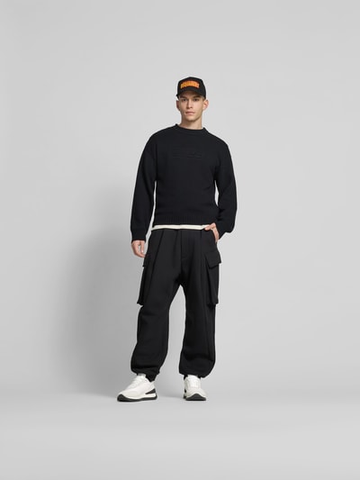 Dsquared2 Sneaker aus Leder-Mix Weiss 1