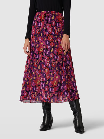 FABIENNE CHAPOT Midirok met bloemenmotief, model 'Pippa' Lichtrood - 4