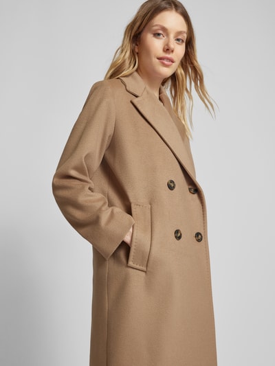 Weekend Max Mara Lange jas met reverskraag, model 'ZUM' Camel - 3