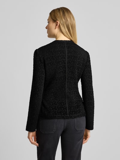 Emporio Armani Slim Fit Blazer aus Viskose-Mix mit Puffärmeln Black 5