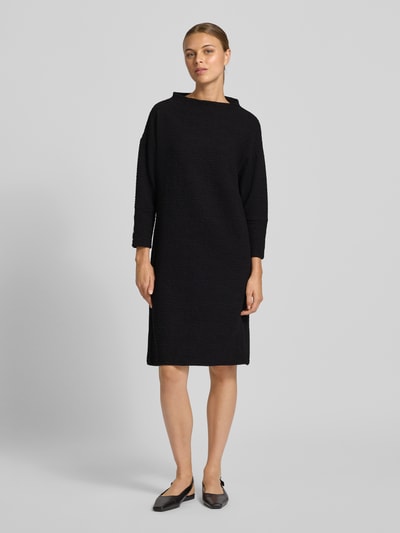 Betty Barclay Knielange gebreide jurk met ronde hals Zwart - 1