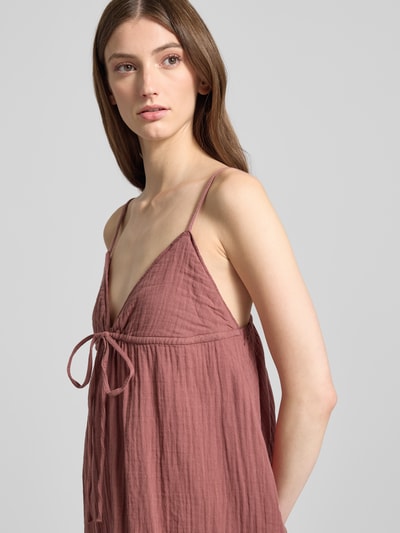 Only Ausgestelltes Freizeitkleid aus reiner Baumwolle Modell 'BLAKE' Mauve 3