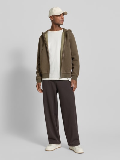 Samsøe Samsøe Sweatjacke mit Kapuze Modell 'SAPIET' Dunkelbraun 1