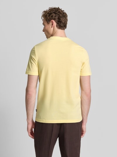 BOSS Regular Fit T-Shirt aus Baumwoll-Mix Modell 'TIBURT 240' Hellgelb 5