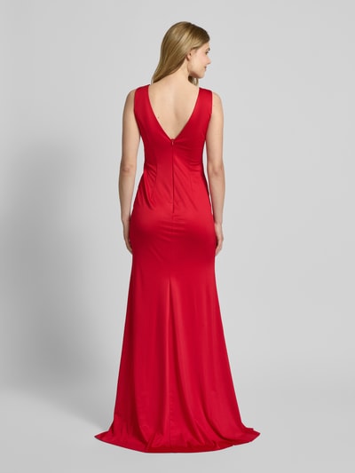 TROYDEN COLLECTION Abendkleid mit V-Aussschnitt Rot 5