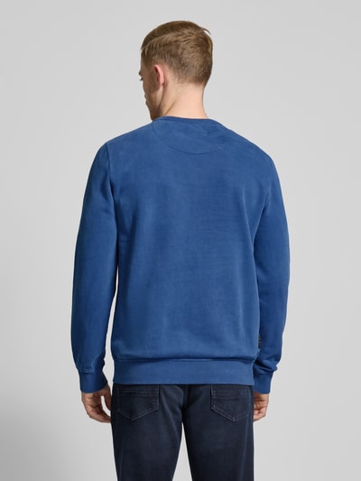 PME Legend Sweatshirt mit gerippten Abschlüssen Jeansblau 5