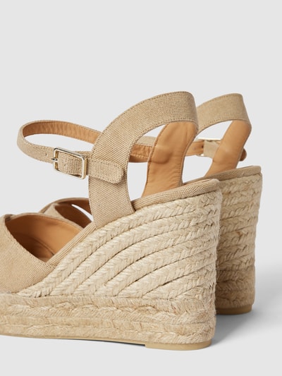 Castañer Wedges met doornsluiting, model 'BLAUDELL' Zand - 3