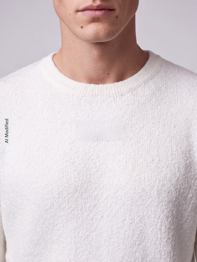Strellson Pullover mit weicher Strukturoptik Offwhite 3