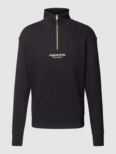 Jack & Jones Sweatshirt mit Troyer-Kragen Modell 'JORVESTERBRO' Black 2