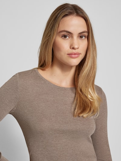 Christian Berg Woman Longsleeve met ronde hals Taupe gemêleerd - 3