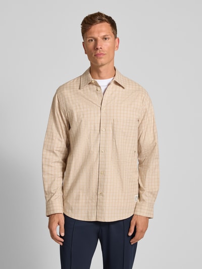 Scotch & Soda Relaxed Fit Freizeithemd mit Kentkragen Camel 4