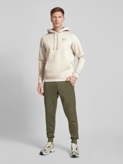 Under Armour Hoodie met labelstitching Lichtgrijs - 1