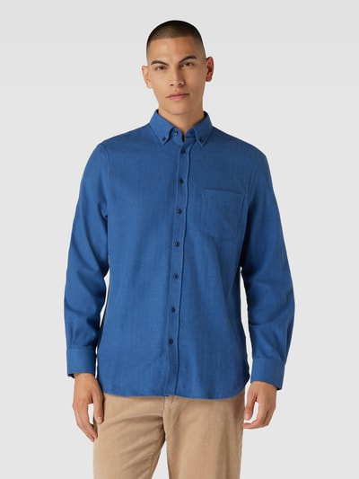 Christian Berg Men Freizeithemd mit Button-Down-Kragen Marine 4