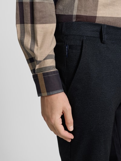 Christian Berg Men Regular fit stoffen broek met viscose Marineblauw - 3