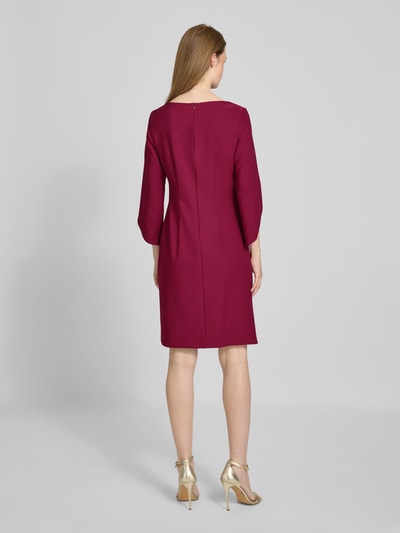 Vera Mont Knielange cocktailjurk met applicatie Bordeaux - 5