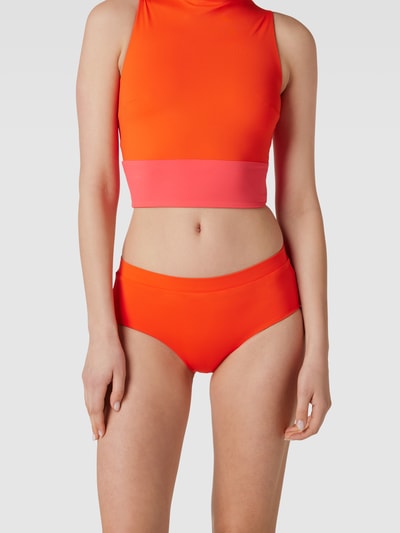 Mymarini Bikini-Hose mit Label-Detail Koralle 1