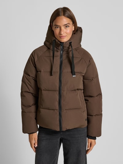 MSCH Copenhagen Steppjacke mit Kapuze Modell 'Pavinaria' Dunkelbraun 4