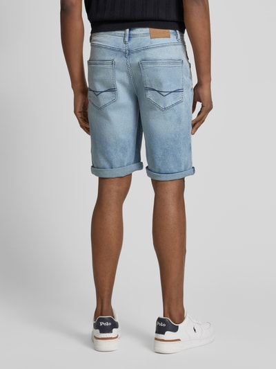 Christian Berg Men Bermuda im 5-Pocket-Design Hellblau Melange 5