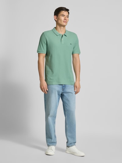 Fynch-Hatton Regular fit poloshirt met logostitching Lichtgroen - 1