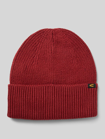 camel active Beanie van een mix van katoen en kasjmier Bordeaux - 1