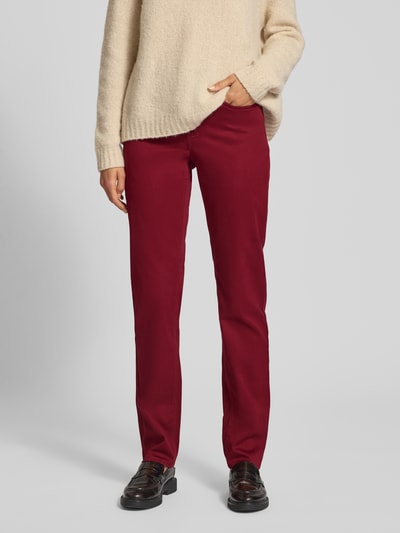 Brax Slim fit jeans in 5-pocketmodel, model 'STYLE.CAROLA' Bordeaux - 4