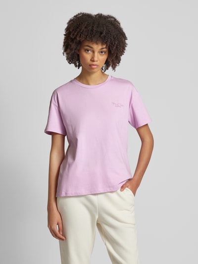 Marc O'Polo Denim T-Shirt mit Label-Detail Rosa 4