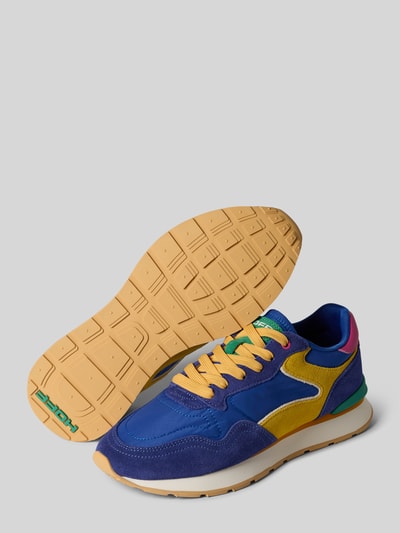 Produktfoto, Sneaker aus Leder-Mix mit Logo-Detail Modell 'City' von HOFF, Mix aus Blau, Gelb, Grün, Pink, abgerundete Passform, profilierte Sohle, Schnürverschluss, für Damen
