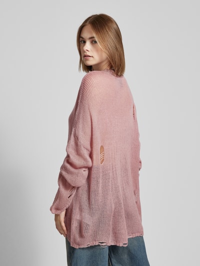 The Ragged Priest Oversized Strickpullover im Used-Look Pink 5