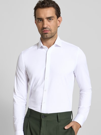 OLYMP Level Five Slim Fit Businesshemd mit Kentkragen Weiss 3