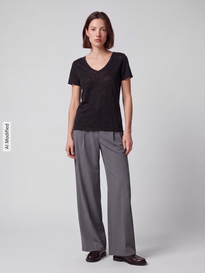 Marc O'Polo DENIM Regular Fit T-Shirt aus reiner Baumwolle Black 1