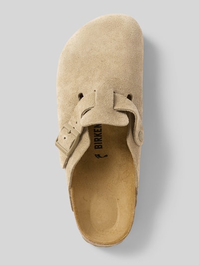 Birkenstock Leren slippers met doornsluiting, model 'Boston' Beige - 3