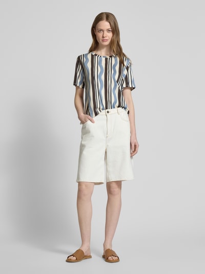 Weekend Max Mara T-shirt z okrągłym dekoltem model ‘CADINE’ Jasnoniebieski 1