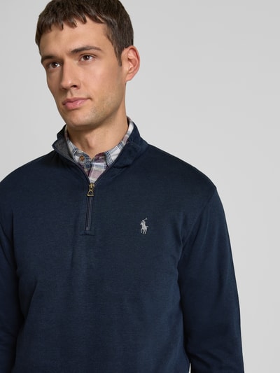 Polo Ralph Lauren Sweatshirt mit Label-Stitching Marine 3