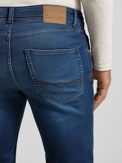 Christian Berg Men Slim Fit Jeans mit 5-Pocket-Design Dunkelblau 3