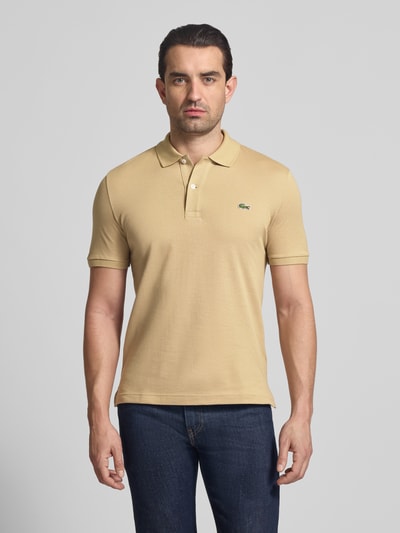 Lacoste Slim Fit Poloshirt aus reiner Baumwolle Beige 4