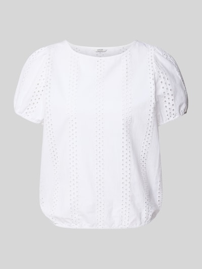 Mustang T-shirt z okrągłym dekoltem model ‘Assaria’ Biały 2