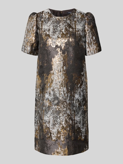 JOOP! Cocktailkleid mit schimmerndem Jacquard-Effekt Hellgrau 2