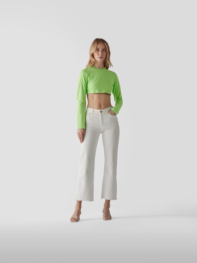Jacquemus Cropped Longsleeve mit Schnürung Grün 1