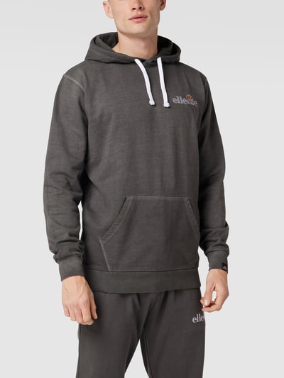 Ellesse Hoodie met labelstitching Zwart - 4