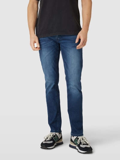 HECHTER PARIS Regular tapered fit jeans in 5-pocketmodel, model 'BELFORT' Donkerblauw - 4