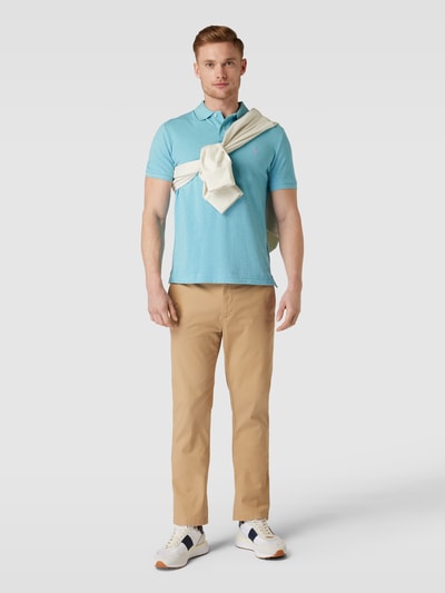 Polo Ralph Lauren Regular fit poloshirt in effen design Turquoise - 1