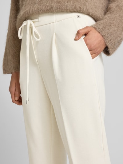 STEHMANN Stoffen broek met elastische band, model 'Myriel' Offwhite - 3