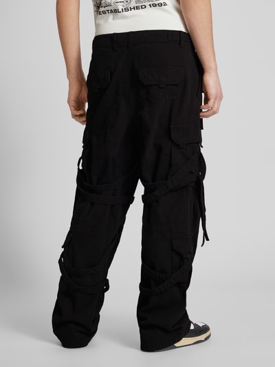 REVIEW Baggy Fit Cargohose mit Gesäßtaschen Black 5