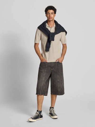 Only & Sons Regular Fit Strickpolo aus reiner Baumwolle Modell 'TONY' Offwhite 1