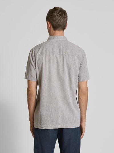 JOOP! Jeans Regular Fit Freizeithemd aus Leinen-Baumwoll-Mix Oliv 5