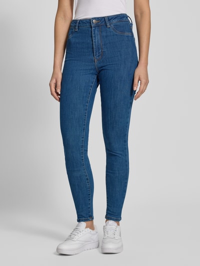 Pieces Jeansy o kroju skinny fit z mieszanki bawełny model ‘DEA’ Niebieski 4