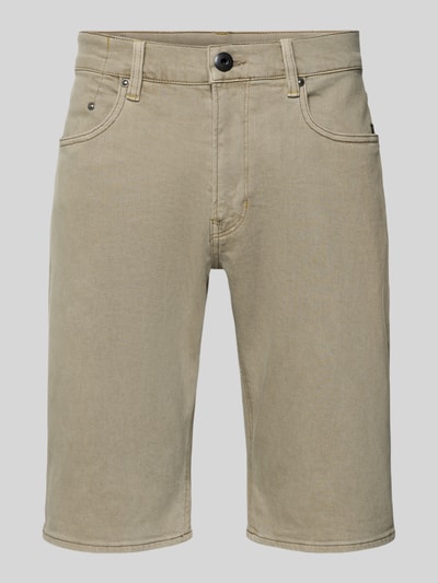 Produktfoto, Jeansshorts mit Eingrifftaschen Modell 'Mosa' von G-Star Raw in Beige, Herren Jeansshorts aus Baumwoll-Elasthan-Mix, Regular-Fit, Bundweite 45 cm, Innenbeinlänge 32 cm bei Größe 32, strukturierte Oberfläche